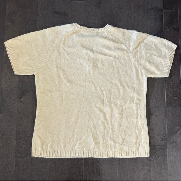 Vintage 90's Fashion Bug Silk Angora Blend Butter Yellow Sweater 18/20W - Picture 7 of 8